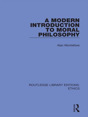 cover image of A Modern Introduction to Moral Philosophy